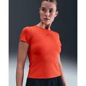 Nike Form Short-Sleeve Top Jersey Picante Red/Mystic Red Women's Medium HQ8079